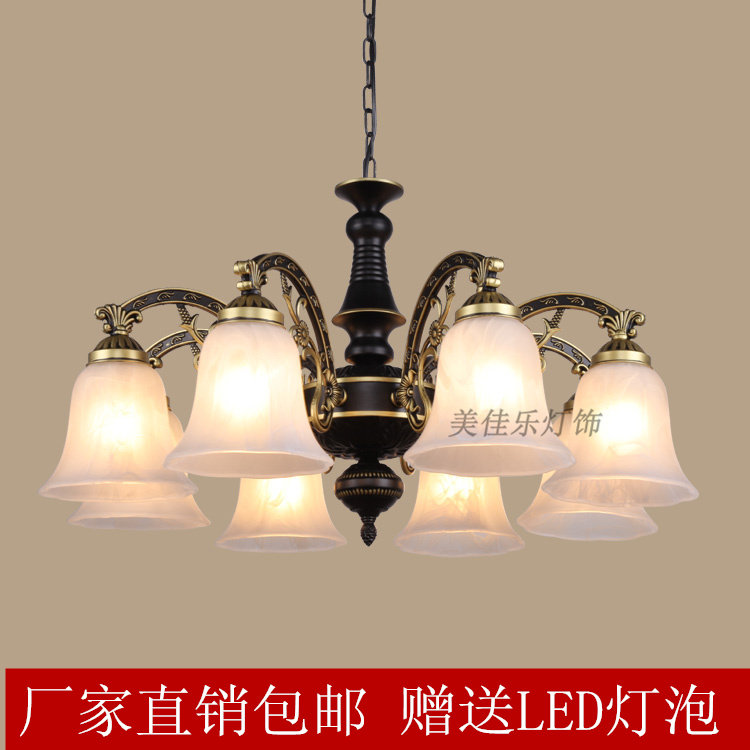 吊灯新款鑫客厅灯现代简欧卧室餐厅美北欧复古铁艺欧式灯饰