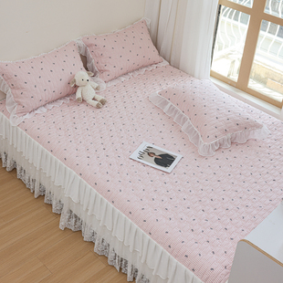 2025年新款公主风全棉榻榻米专用床盖纯棉四季通用防滑农村火炕垫