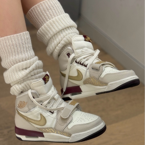 耐克/Jordan Legacy 312复古防滑高帮米色篮球鞋IB4914-161