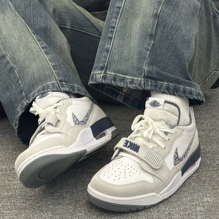 耐克/Nike Air Jordan Legacy 312 白灰低帮复古篮球鞋CD9054-124