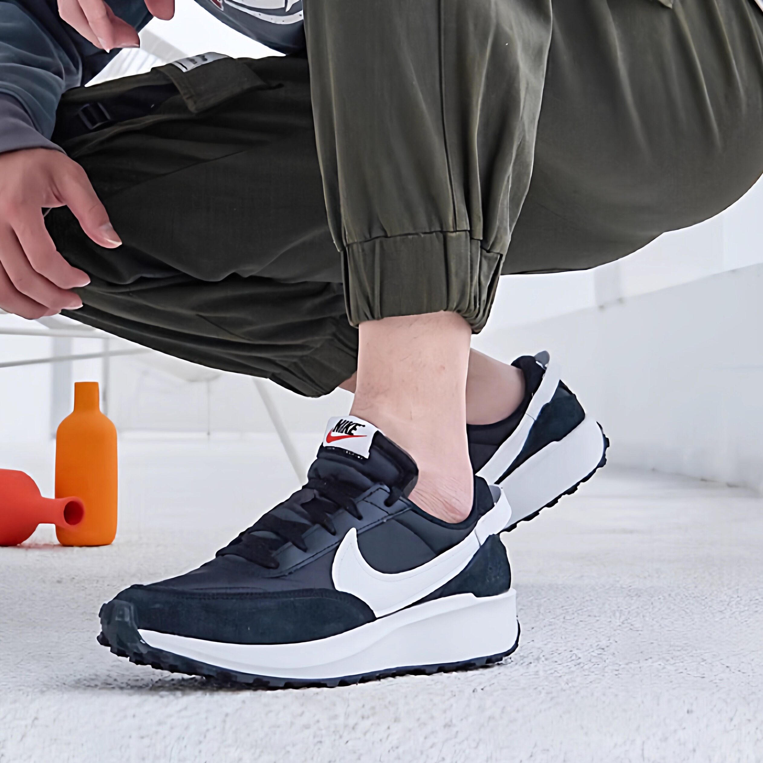 耐克/Nike Waffle Debut 厚底华夫复古运动男子休闲鞋 DH9522-001