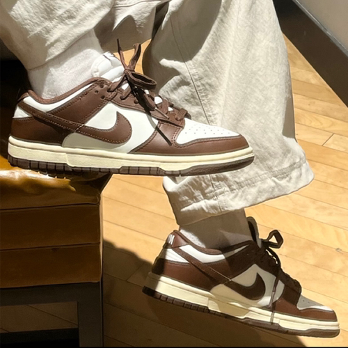 耐克/Nike Dunk Low 白棕低帮复古休闲耐磨防滑板鞋 DD1503-124