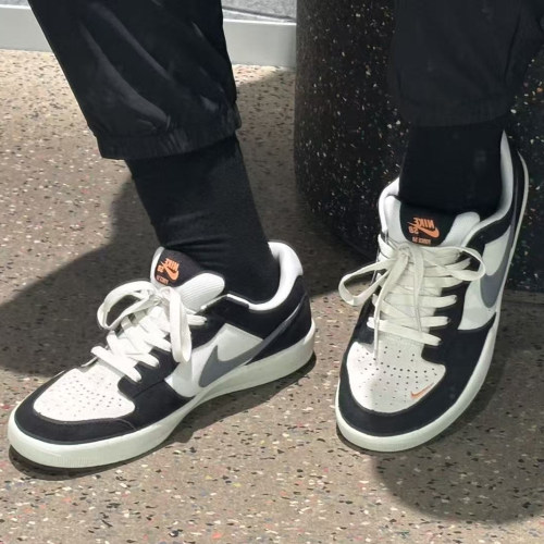 耐克/Nike SB Force 58 黑白熊猫舒适经典复古低帮板鞋DV5477-012