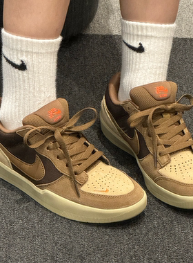 耐克/Nike SB Force 58 棕色舒适百搭男款复古低帮板鞋DV5477-201