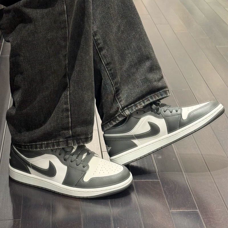 耐克/Nike Air Jordan 1 Low AJ1 灰白复古低帮篮球鞋553558-044,运动鞋new,板鞋,淘宝优惠券,粉丝福利购,淘宝优惠卷