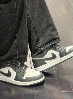 耐克/Nike Air Jordan 1 Low AJ1 灰白复古低帮篮球鞋553558-044