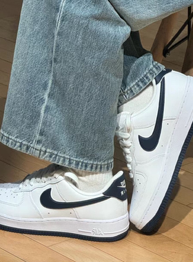 耐克/Nike Air Force 1 低帮男鞋经典白蓝休闲耐磨板鞋FJ4146-104