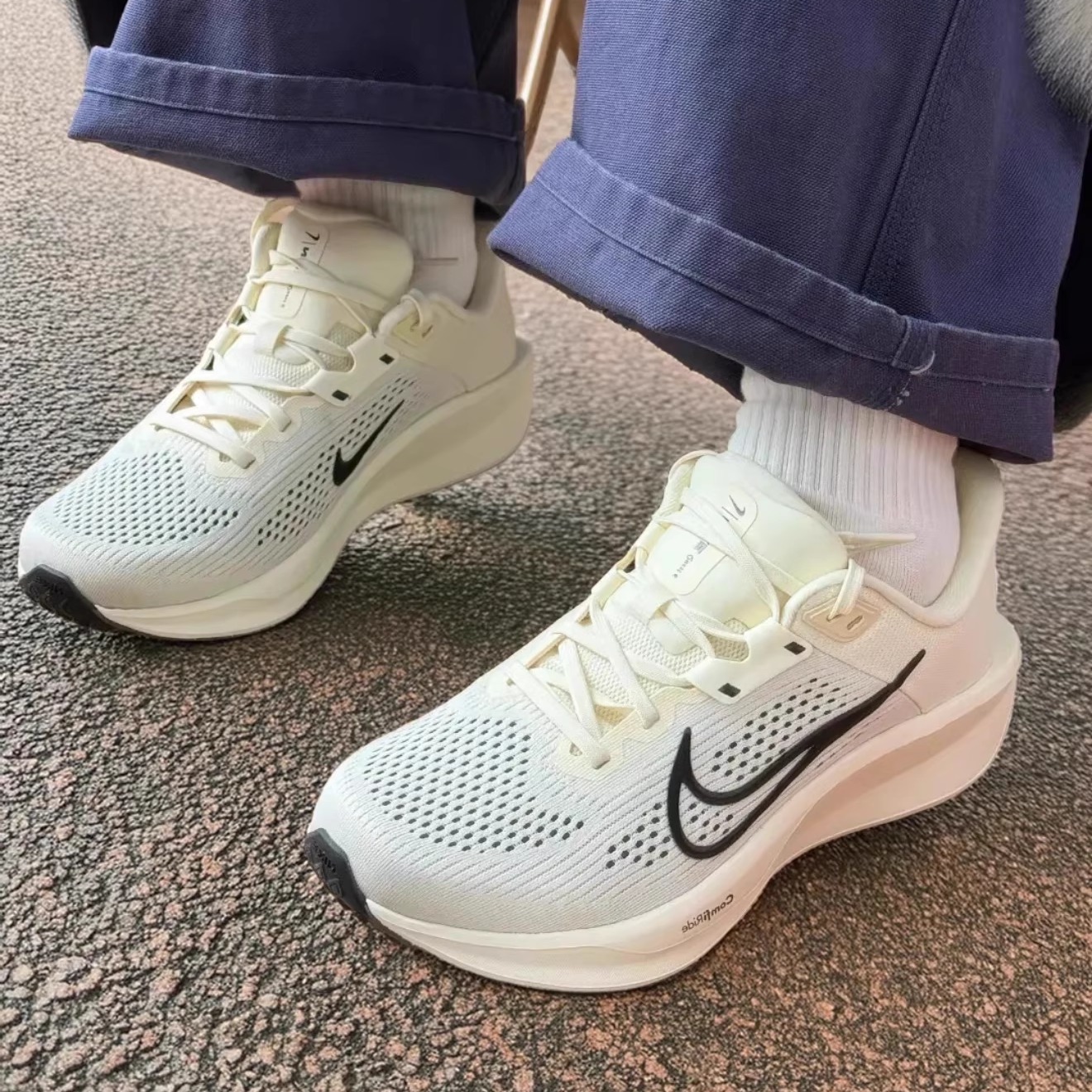 耐克/Nike Quest 6男款 白绿色 低帮舒适减震运动鞋FD6033-105