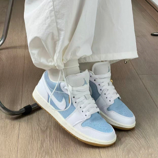 Jordan Low 耐克 HQ2004 Air 蓝白低帮复古运动篮球鞋 400 Nike