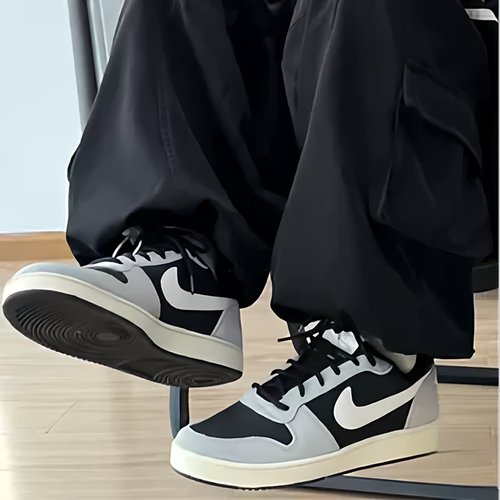耐克/Nike Court Borough Low 男款黑灰耐磨低帮板鞋 844881-005