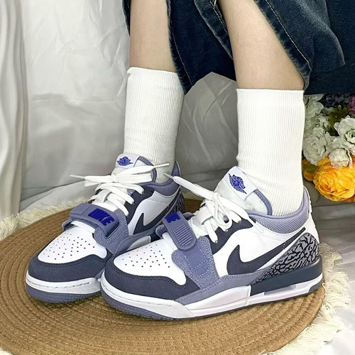 耐克/Nike Air Jordan Legacy 312 白紫低帮复古篮球鞋CD9054-108