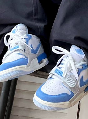 耐克/Nike Air Jordan Legacy 312 白蓝低帮复古篮球鞋CD7069-141