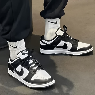 耐克/Nike Dunk Retro Black 男款黑白熊猫低帮板鞋 DD1391-100