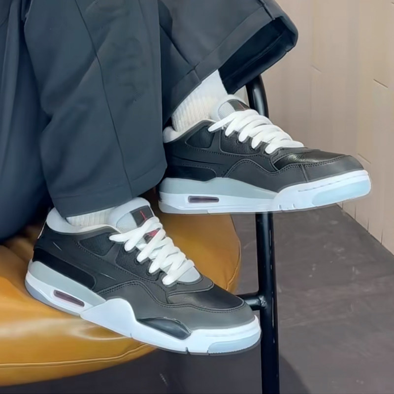 耐克/Nike Air Jordan 4 RM 黑白复古低帮休闲男款板鞋HV5184-010