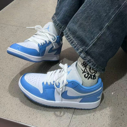 耐克/Nike Air Jordan 1 Low 蓝色低帮休闲篮球鞋FZ2138-114