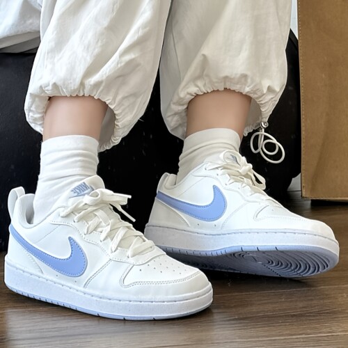 耐克/Nike Court Borough  蓝白防滑耐磨低帮女款板鞋 DV5456-103