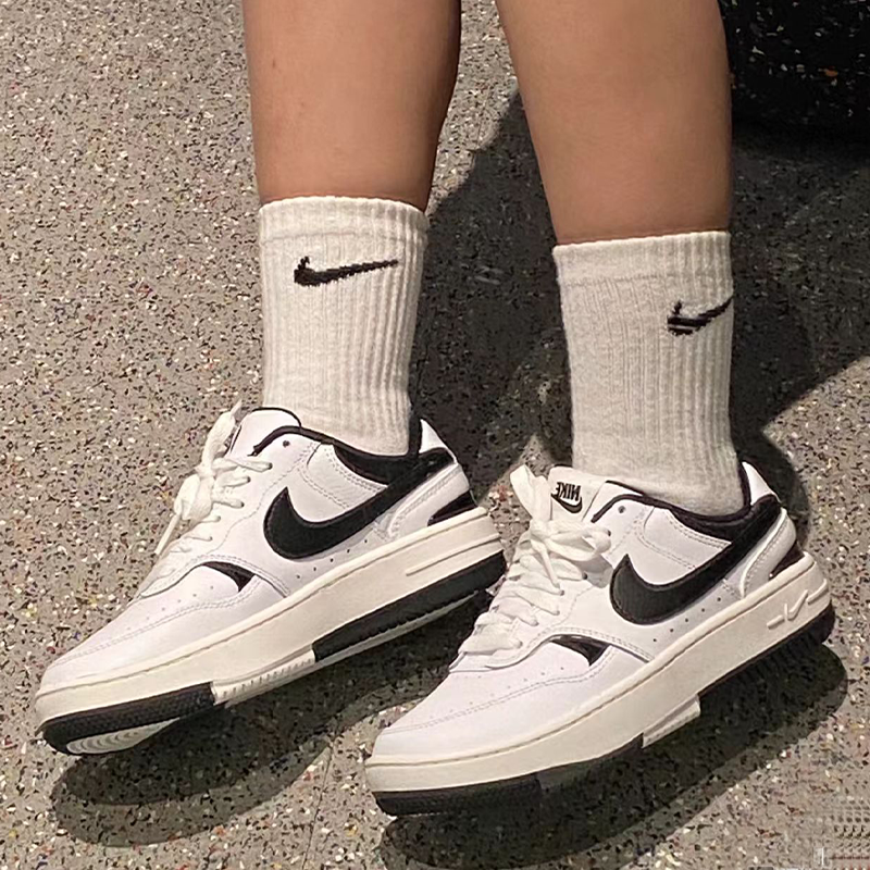 耐克/Nike Gamma Force 黑白复古休闲舒适百搭低帮板鞋DX9176-100,运动鞋new,板鞋,淘宝优惠券,粉丝福利购,淘宝优惠卷