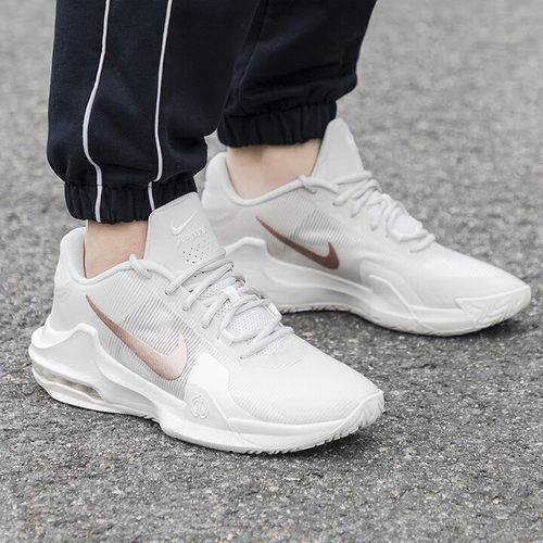 耐克/Nike Air Max Impact 4 米粉防滑耐磨低帮篮球鞋 DM1124-008