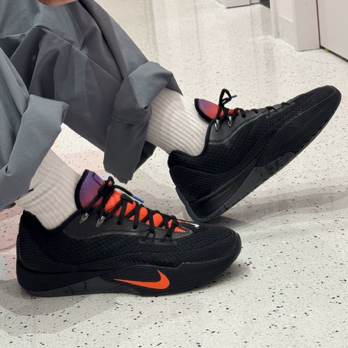 耐克/Nike S.T. Flare 舒适耐磨低帮篮球鞋男款黑色IH7327-080