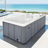 智能恒温家用庭院别墅家用休闲大浴缸SPA加热按摩户外庭院养生