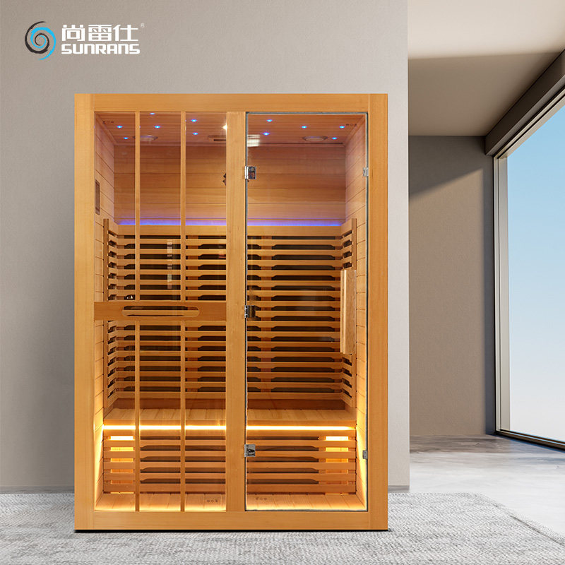尚雷仕桑拿房汗蒸原木养生美容会所碳晶红外板光波房电气石家用