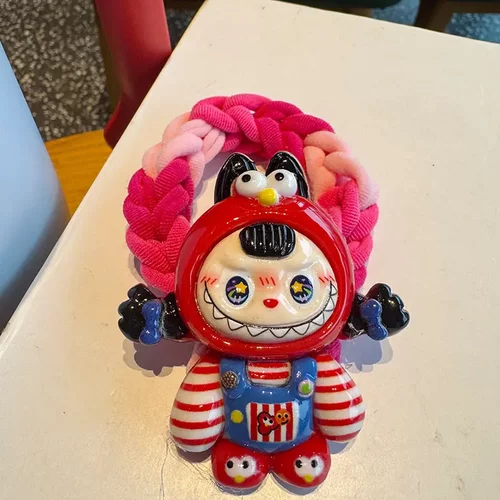 卡通搞怪人物发圈加粗女童发绳不