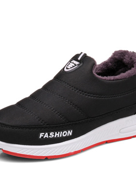 棉鞋女2023冬季加绒保暖妈妈鞋休闲老北京布鞋加厚防滑防水雪地