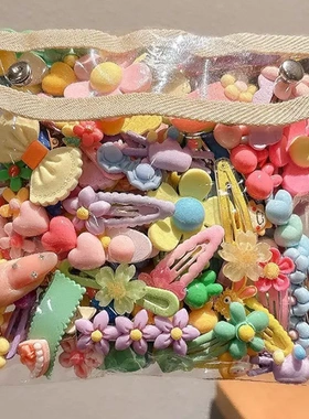 儿童发卡多巴胺彩色刘海发夹边夹