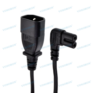 品字C14公转8字母C7侧弯头延长线C14-C7电源线0.3米1米2.5A250V