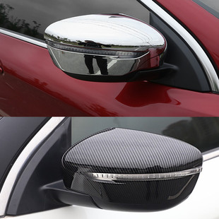 适用于右舵日产Serena C27后视镜罩倒车镜雨眉亮条装饰改装配件