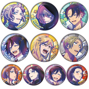 彻夜之歌吧唧徽章cos朝井 夜守更七草周边动漫谷子镭射挂件胸章D