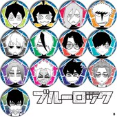 BLUE LOCK蓝色监狱周边动漫勋章二次元 徽章现货胸章铁底吧唧挂件B