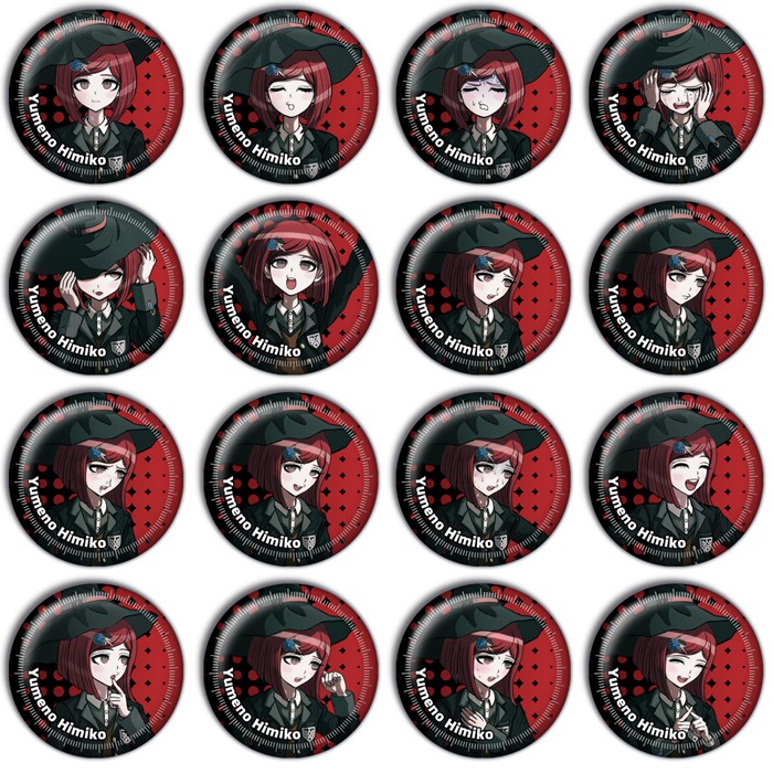 梦野秘密子 弹丸论破3吧唧镭射徽章动漫游戏周边现货谷子同人胸章