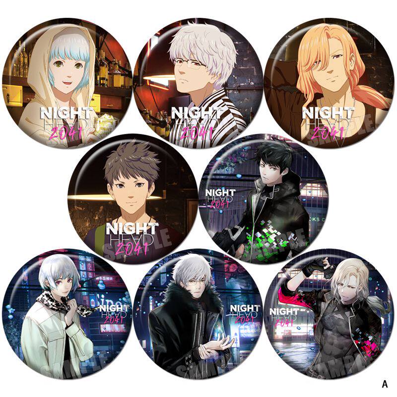 暗夜第六感nighthead2041二次元吧唧日本动漫周边镭射徽章胸章a款