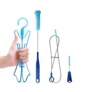 虎跑者户外运动水袋清洁刷晾干架水管水嘴清洁刷四件套水瓶清洗刷