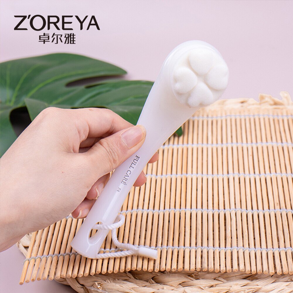 ZOELYA 페이셜 클렌징 브러시 부드러운 강모 수동 페이셜 클렌징 악기 페이셜 클렌징 브러시 페이셜 모공 청소 여드름 유물 아치형 끈