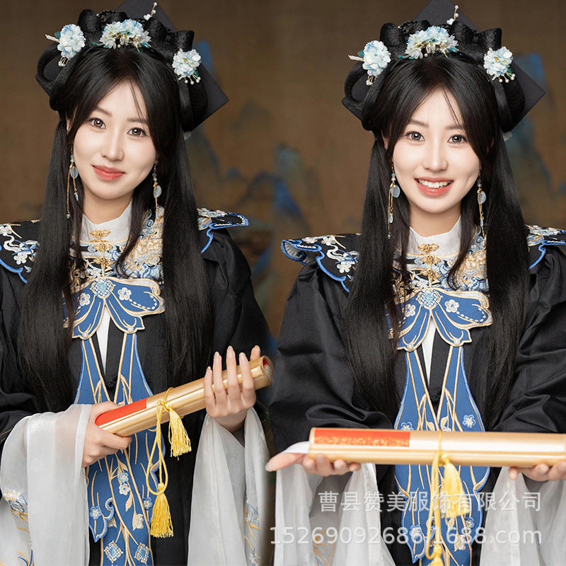 新中式汉服马面裙学士服毕业服女装影楼出租明制戏曲古装夏