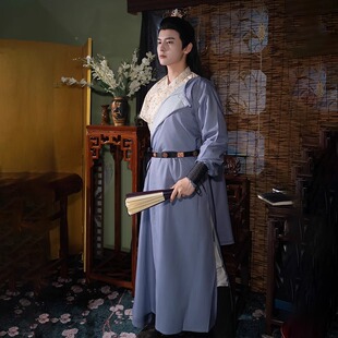 原创汉服2026新款唐制圆领袍半臂交领复原款男女帅气侠客风古装秋