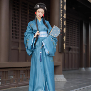 原创汉服战国袍中国风古装马山楚墓复原款仙气飘飘大袖衫直裾襦裙