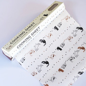 上市 防油纸垫纸 小猫咪烘焙纸 纸汉堡纸 带锯齿2m 三明治包装 新品