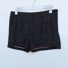 艾格淘特S/M专柜正品断码 女春秋黑色提花休闲短裤4E0122