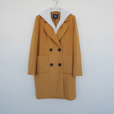 专柜正品超值冬厚毛呢外套短大衣