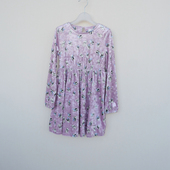 女童春秋舒柔钻石绒长袖 拉系列120 130专柜断码 连衣裙5A1137印花