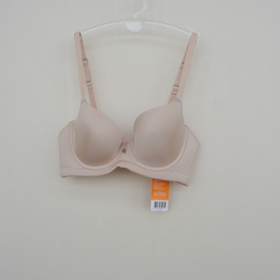 断码 4女钢圈光面薄模杯文胸EF0117U肤色 70C正品 安系列