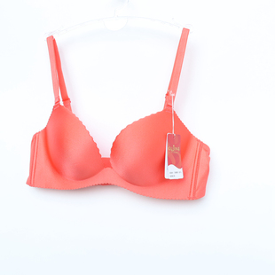 E851橙 上薄下厚光面无痕舒适文胸GJ 古系列 70BC一片式