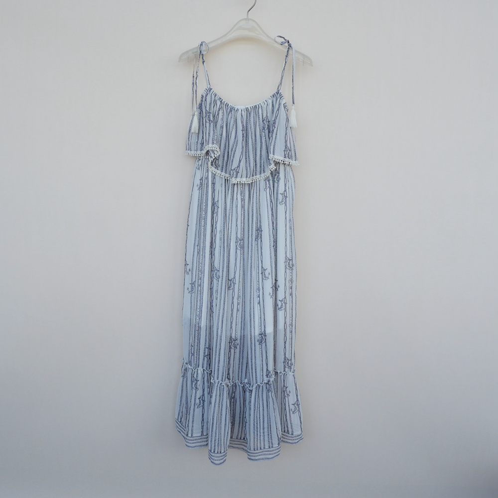 拉系列正品超值雪纺吊带长裙