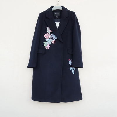 专柜撤柜正品加厚过膝毛呢棉大衣