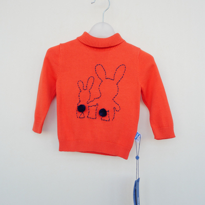 正品超值婴小童冬全棉高领针织衫