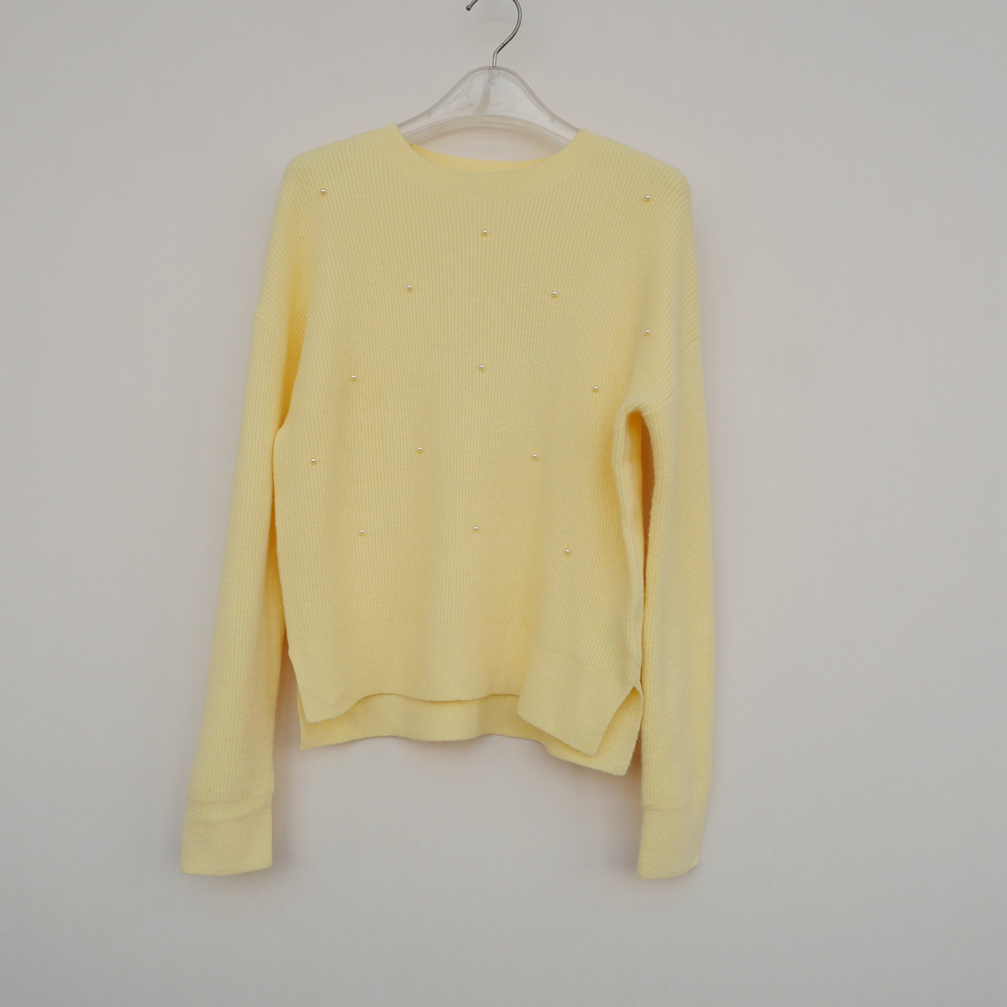 正品超值女舒柔腈纶宽松圆领毛衣