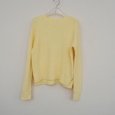 正品超值女舒柔腈纶宽松圆领毛衣